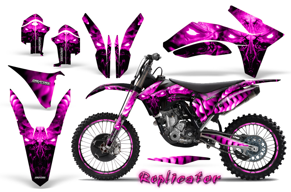 KTM C7 2011 Graphics Kit Replicator Pink NP Rims